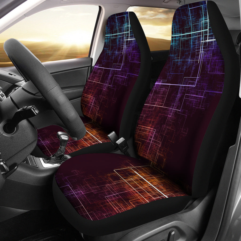 Technologies Abstract Car Seat Covers