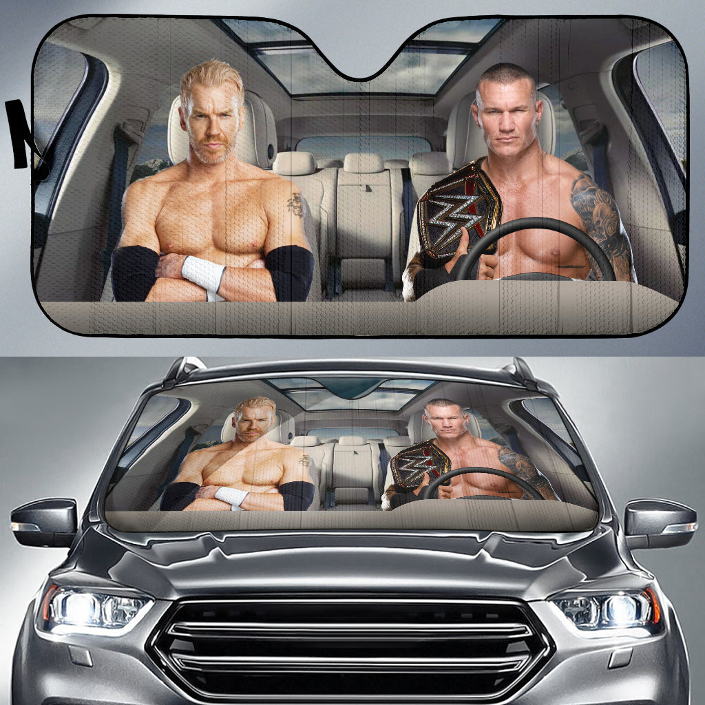 Randy Orton Vs Christian Wwe Driving Auto Sun Shade