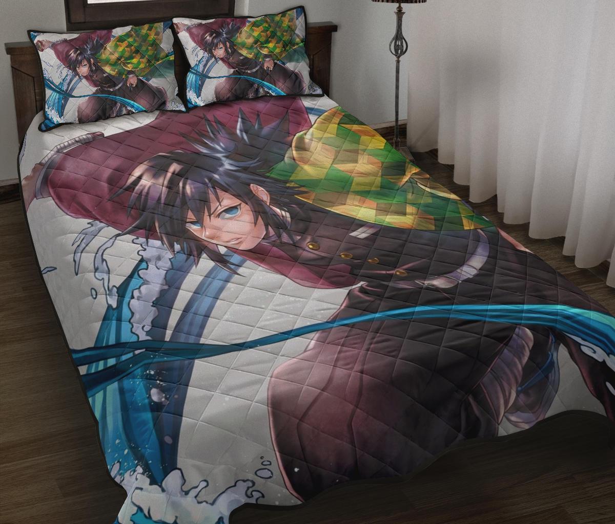 Demon Slayer 9 Anime Quilt Bed Set Pillow Case Amazing Decor Gift Ideas