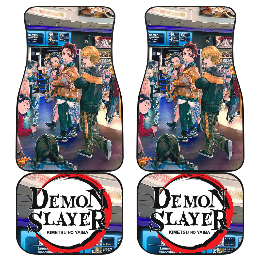 Demon Slayer 2 Anime Car Floor Mats Custom Car Accessories Car Decor 2021