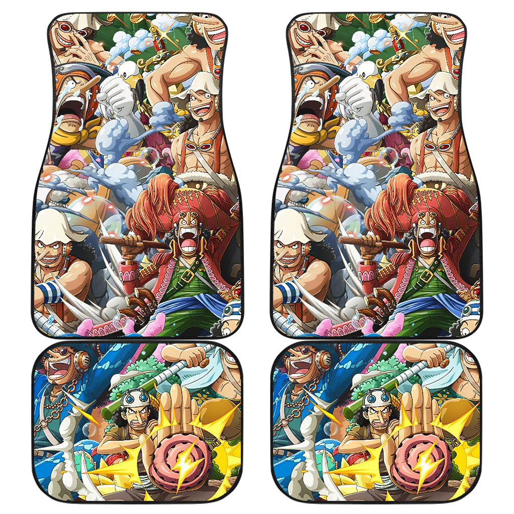 Usopp One Piece Car Floor Mats Custom Car Accessories Car Decor 2021