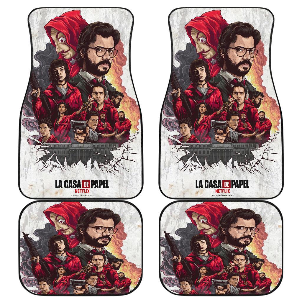 Money Heist Team Car Mats