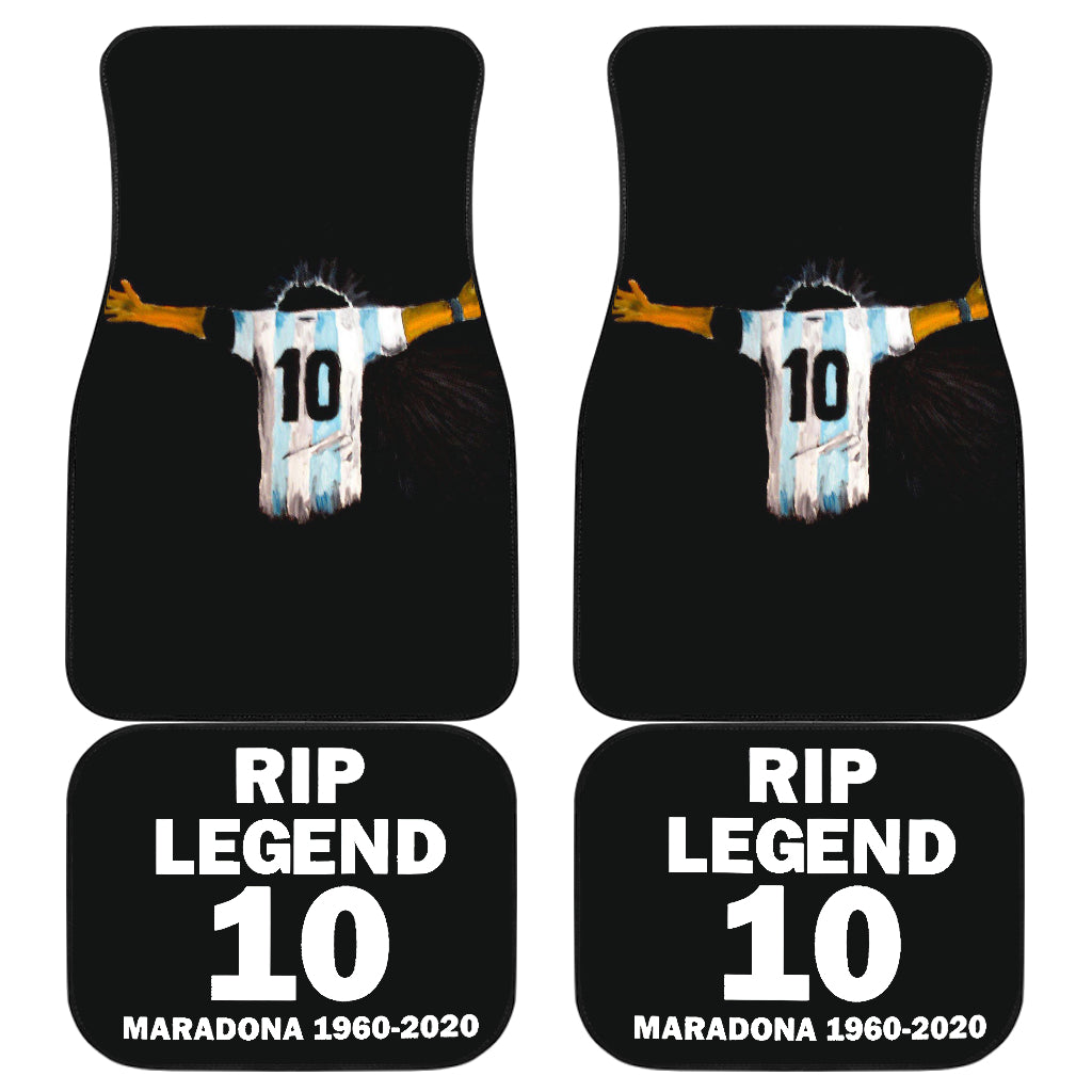 Diego Armando Maradona 10 Rip 1969 2022 72 Car Floor Mats Custom Car Accessories Car Decor 2022