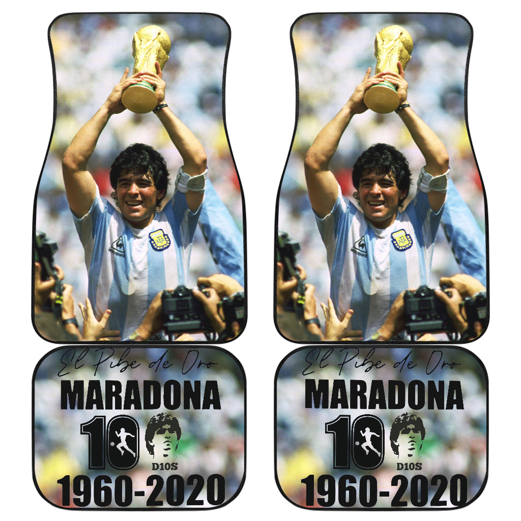 Diego Armando Maradona 10 Rip 1969 2022 66 Car Floor Mats Custom Car Accessories Car Decor 2022