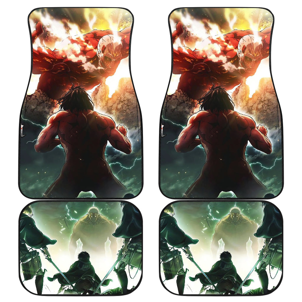 Attack On Titan 36 Anime Car Floor Mats Custom Car Accessories Car Decor 2022