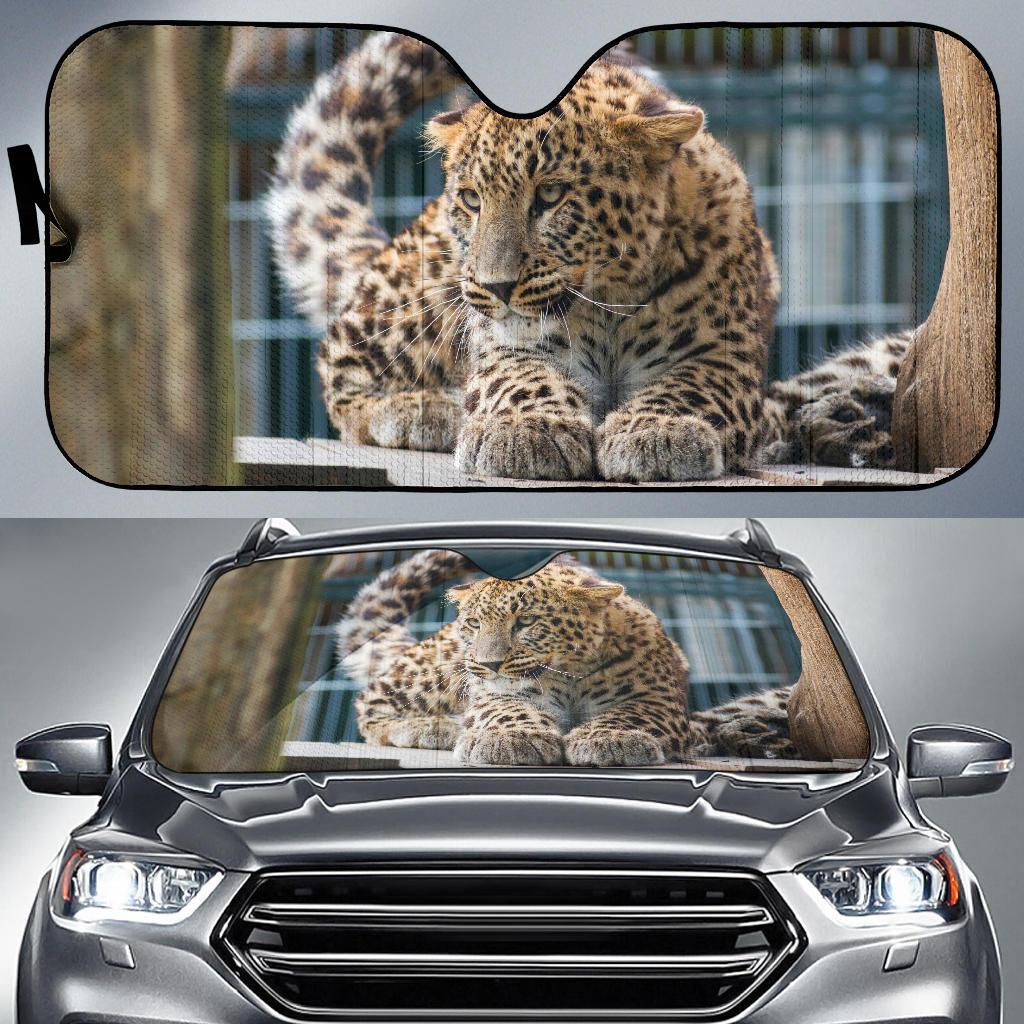 Leopard Big Cat 4K Car Sun Shade Gift Ideas 2022