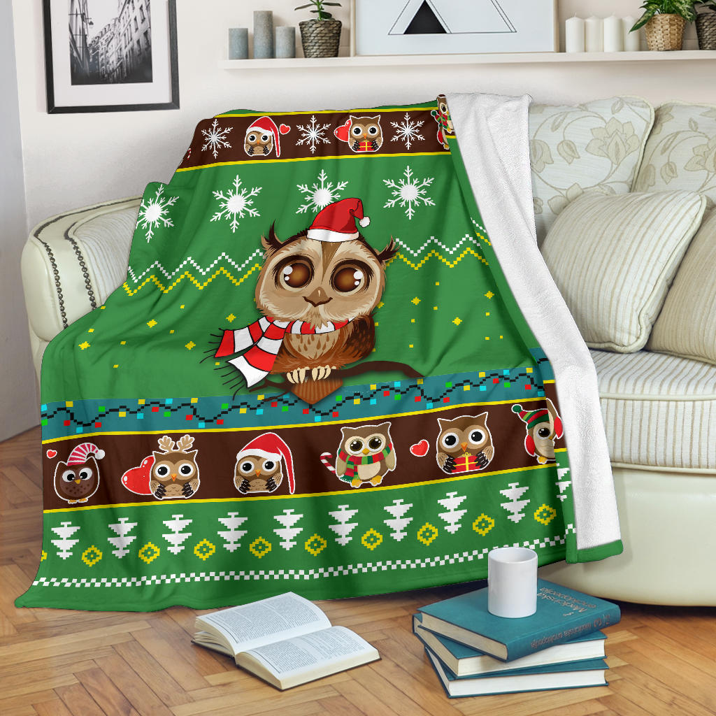 Owl Christmas Blanket Amazing Gift Idea