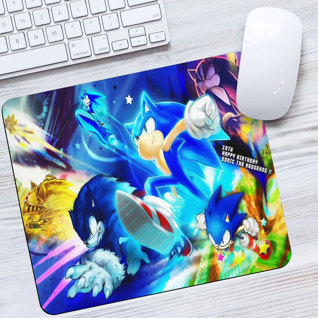 Sonic Jigsaw Mouse Pads Office Decor Office Gift 2022