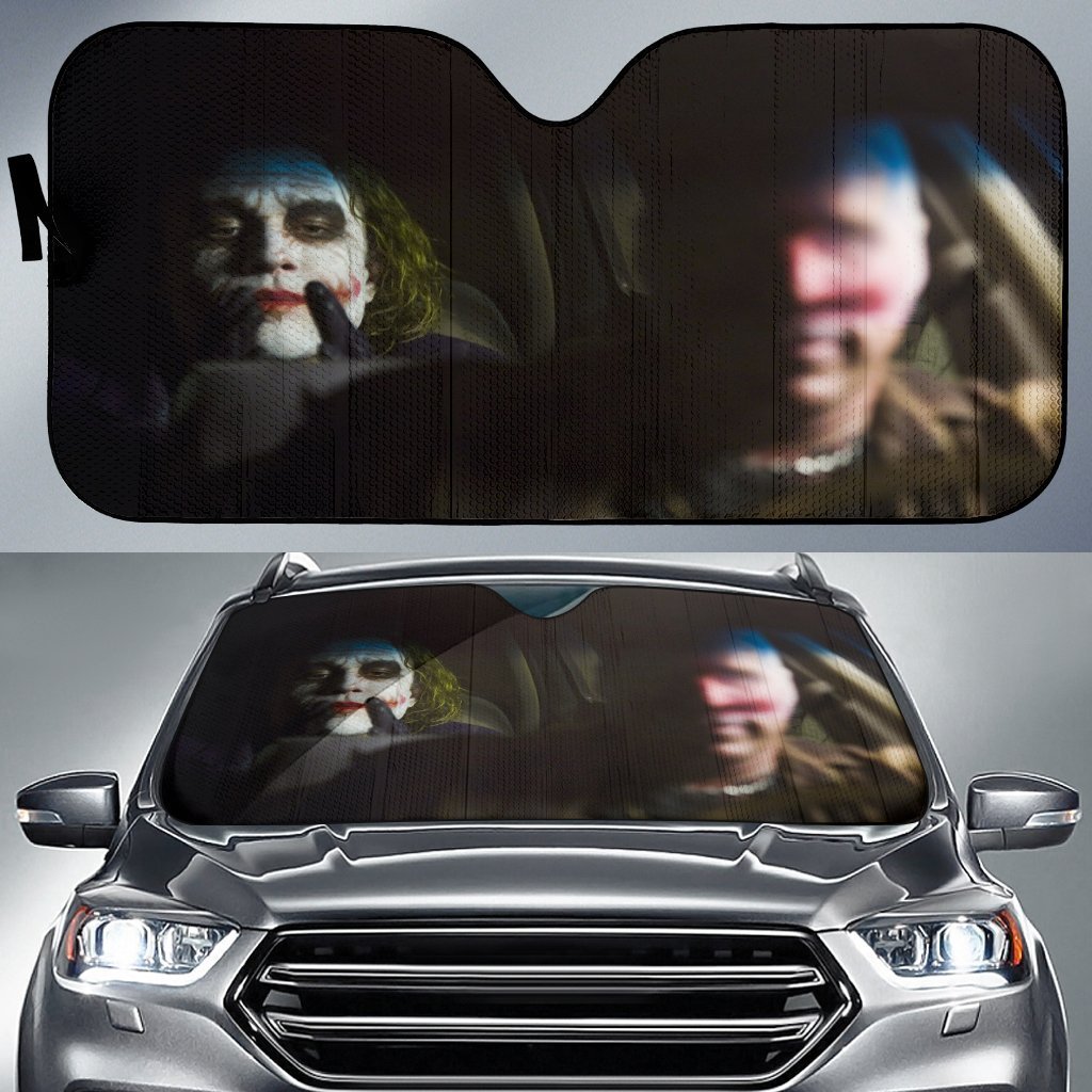 Joker The Dark Knight Driving Auto Sun Shade Amazing Best Gift Ideas 2022