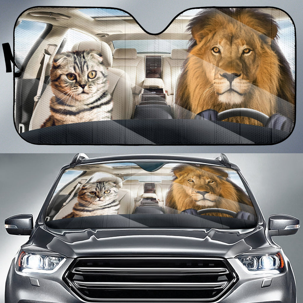 Lion And Cat Sunshade