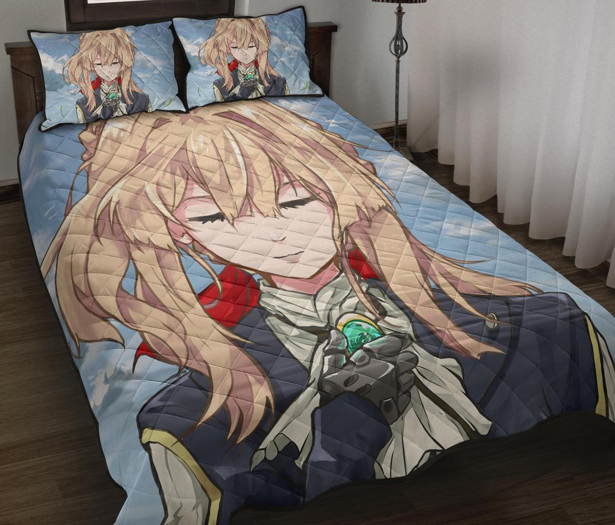 Violet Evergarden 8 Anime Quilt Bed Set Pillow Case Amazing Decor Gift Ideas