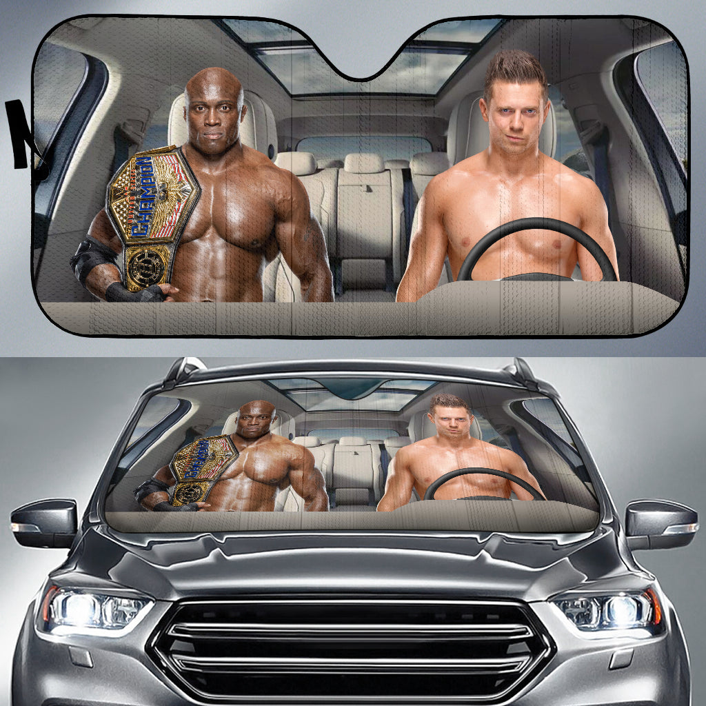 The Miz Vs Bobby Lashley Wwe Driving Auto Sun Shade