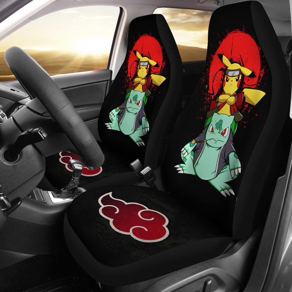 Pokemon Akatsuki Naruto Car Seat Covers