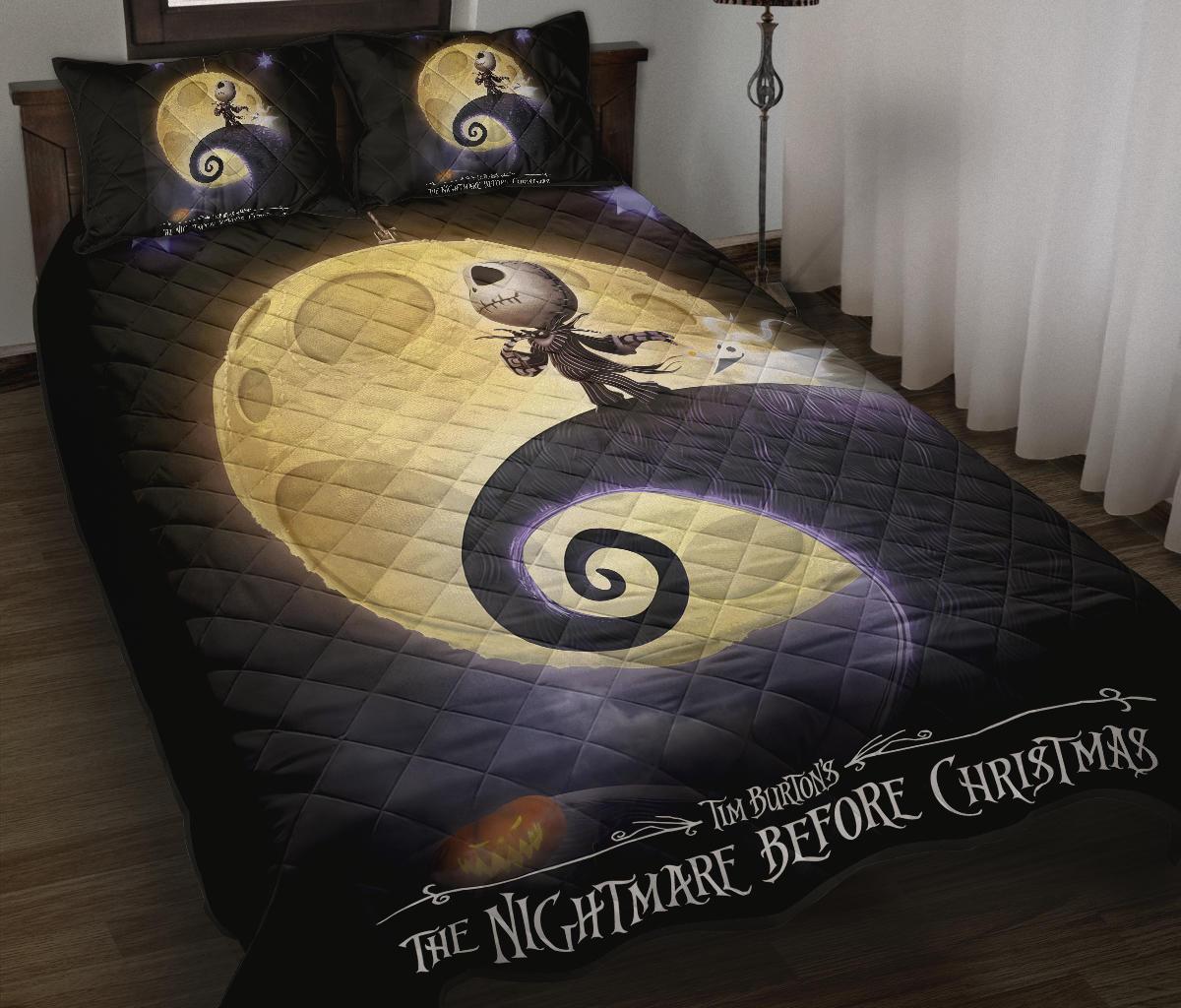 The Nightmare Before Christmas Halloween Movie Quilt Bed Set Pillow Case Amazing Decor Gift Ideas 19