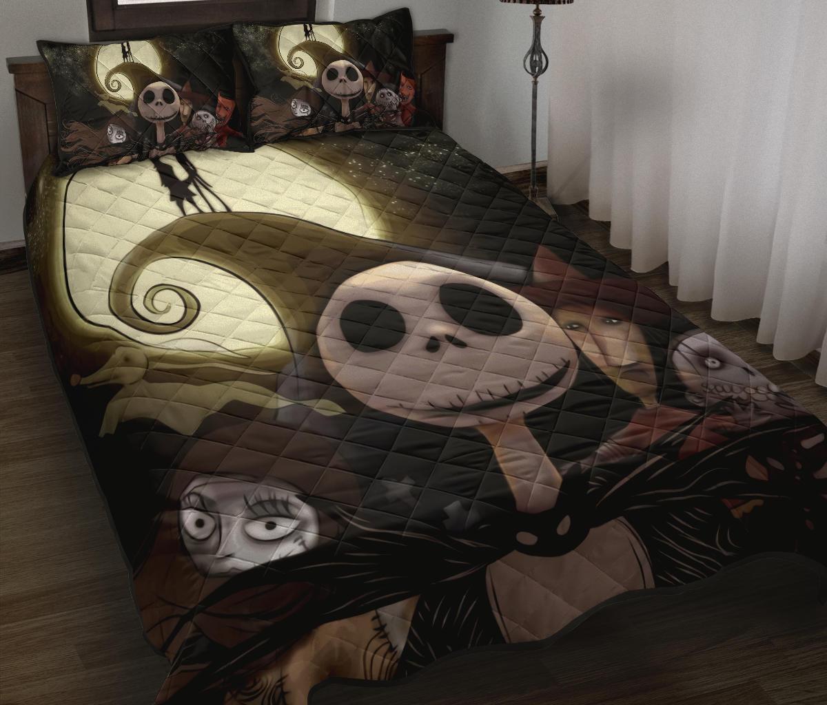 The Nightmare Before Christmas Halloween Movie Quilt Bed Set Pillow Case Amazing Decor Gift Ideas 36