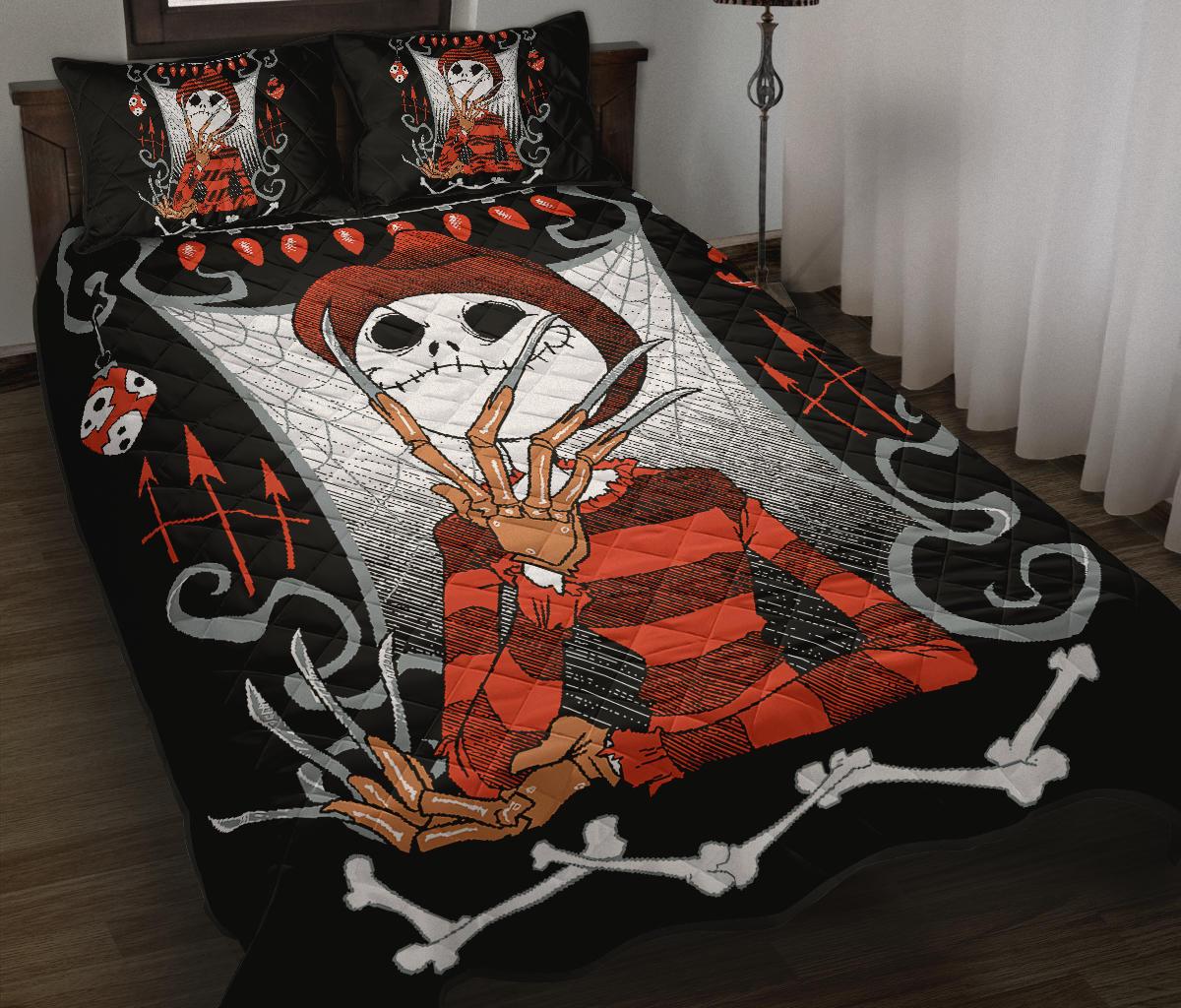 The Nightmare Before Christmas Halloween Movie Quilt Bed Set Pillow Case Amazing Decor Gift Ideas 13