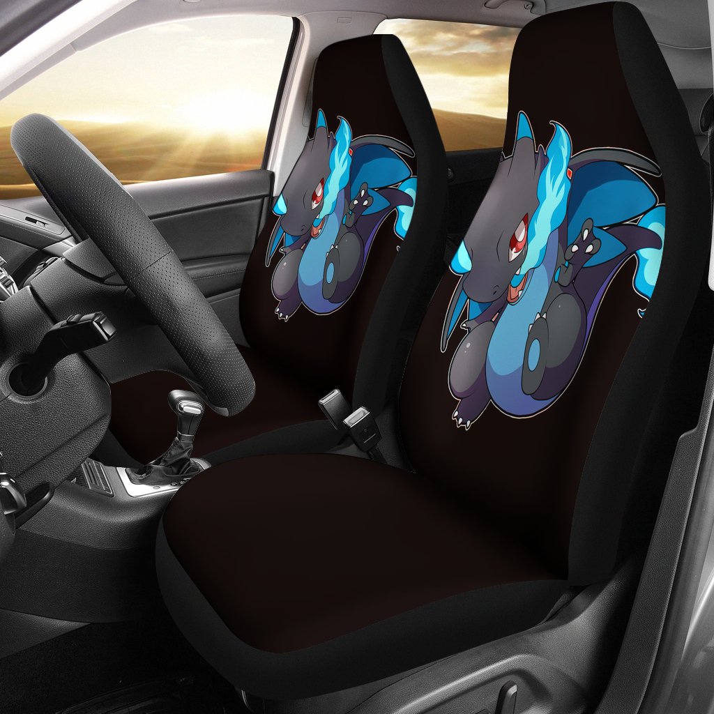 Mega Charizard X Chibi Seat Covers