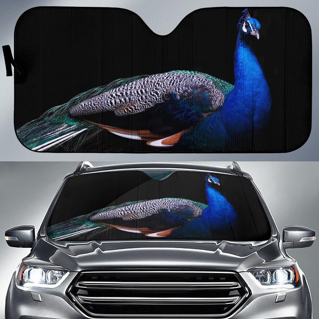 Peafowl Peacock 4K Car Sun Shade Gift Ideas 2022