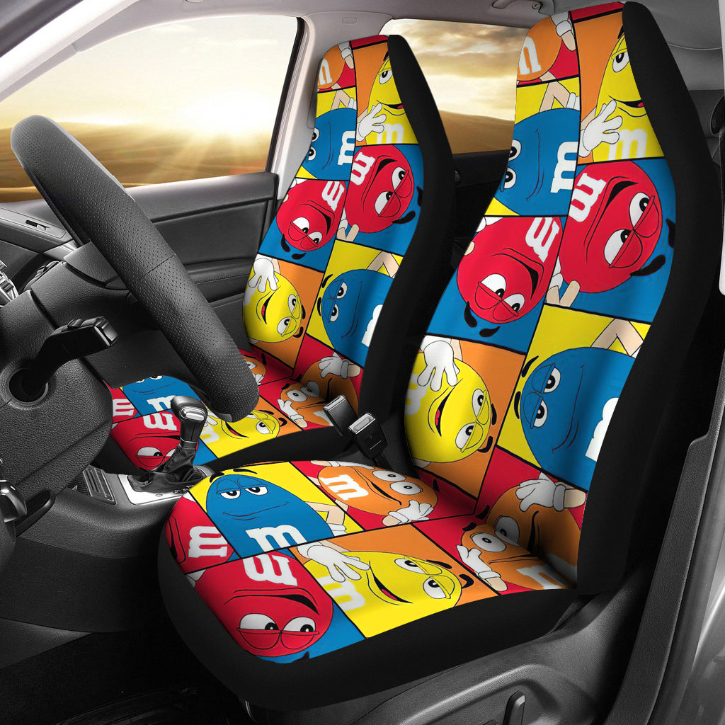 M & M Chocolate Coloring Car Seat Covers