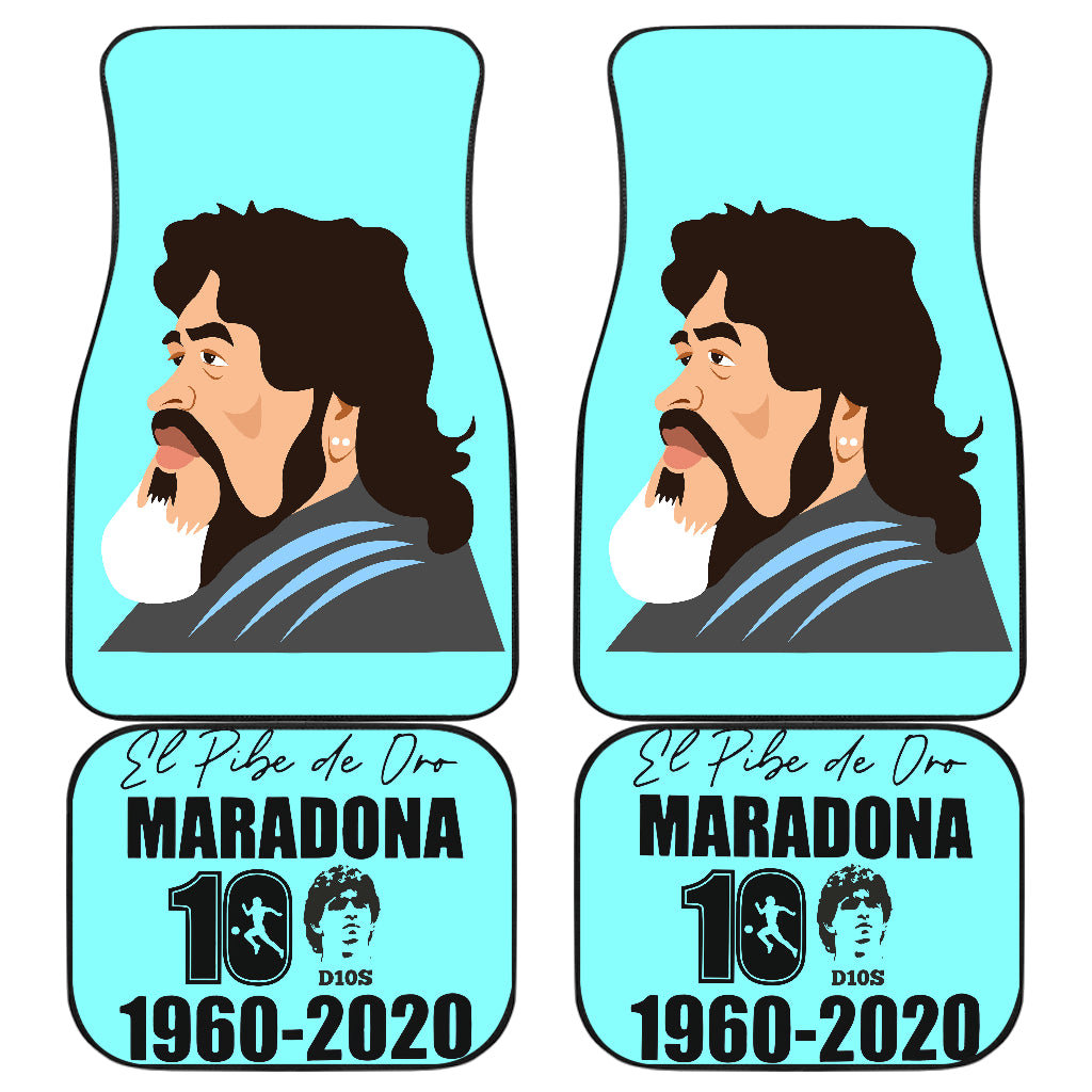 Diego Armando Maradona 10 Rip 1969 2022 40 Car Floor Mats Custom Car Accessories Car Decor 2022