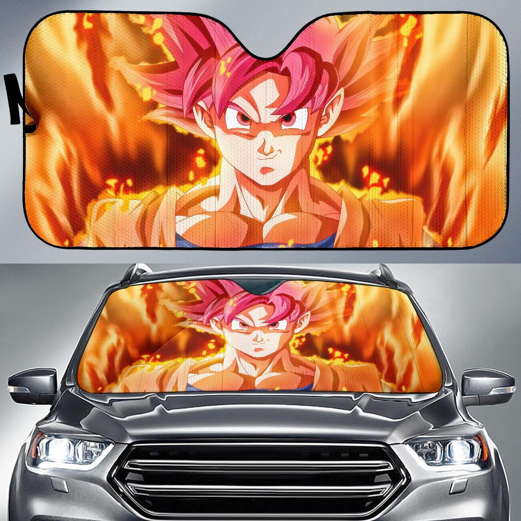 Super Saiyan God Dragon Ball Super 5K Car Sun Shade Gift Ideas 2022