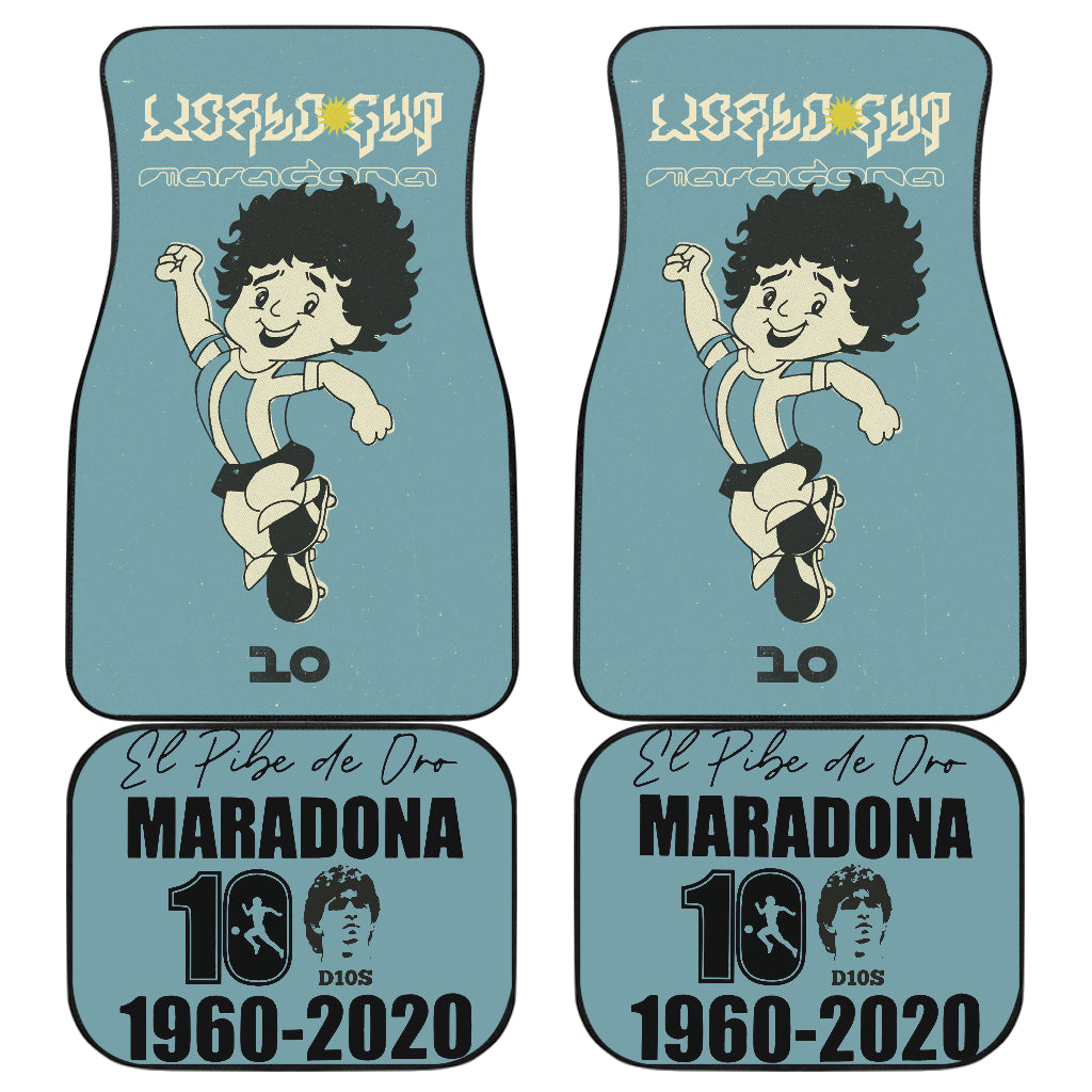 Diego Armando Maradona 10 Rip 1969 2022 41 Car Floor Mats Custom Car Accessories Car Decor 2022