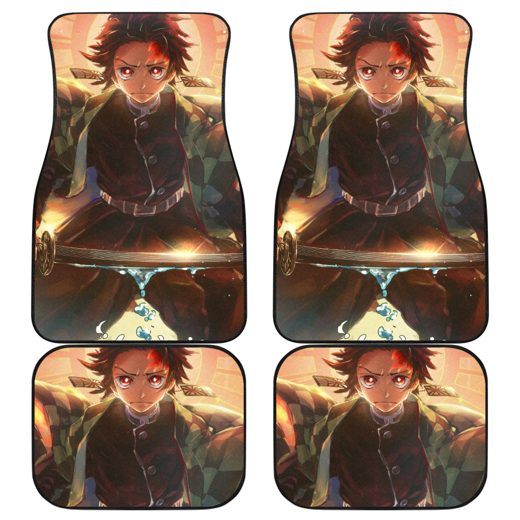 Tanjiro Kamado And Nezuko Kamado Demon Slayer Uniform 18 Anime Car Floor Mats Custom Car Accessories Car Decor 2022