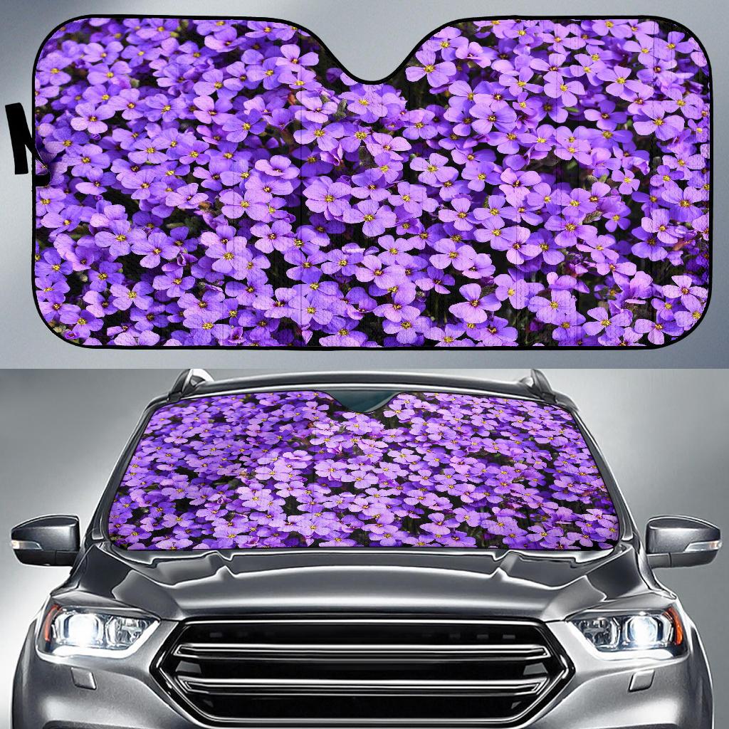 Aubrieta Flowers Purple Blossom Purple Bloom Car Sun Shades Gift Ideas 2021