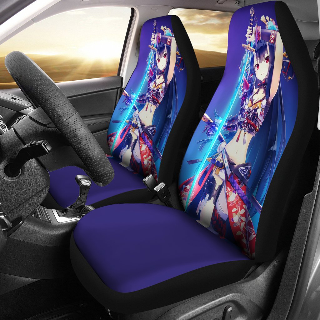 Warrior Anime Girl Seat Covers