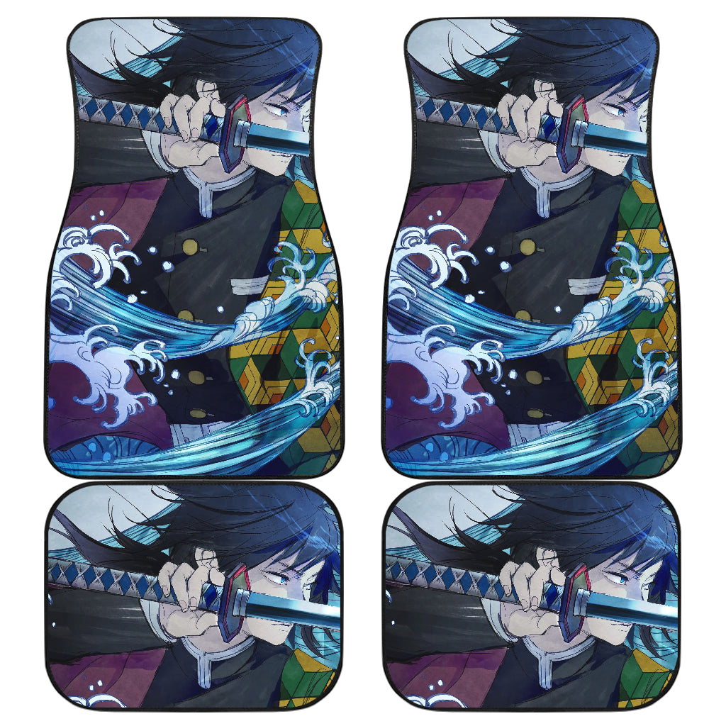 Water Hashira And Kanae Demon Slayer Uniform 3 Anime Car Floor Mats Custom Car Accessories Car Decor 2021