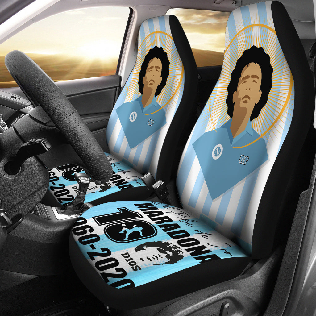 Napoli Diego Armando Maradona 10 Rip 1969 2022 Car Seat Covers Gift For Fooball