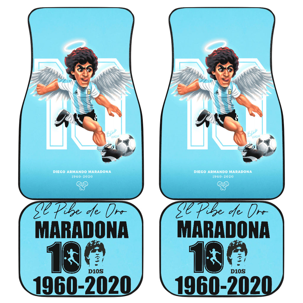 Diego Armando Maradona 10 Rip 1969 2022 5 Car Floor Mats Custom Car Accessories Car Decor 2022