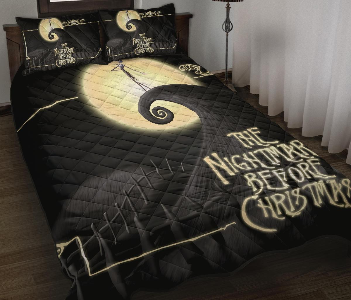 The Nightmare Before Christmas Halloween Movie Quilt Bed Set Pillow Case Amazing Decor Gift Ideas 35