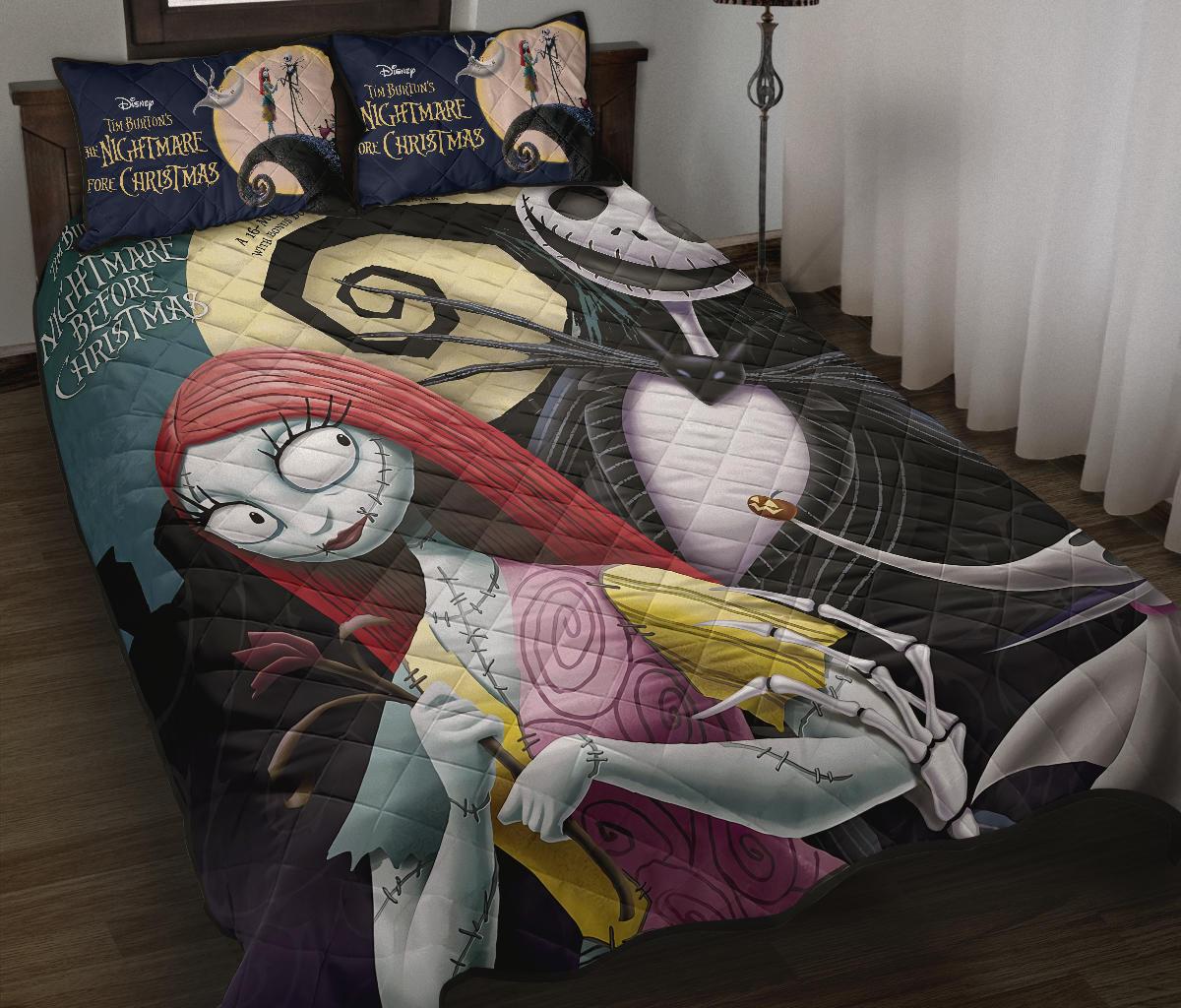 The Nightmare Before Christmas Halloween Movie Quilt Bed Set Pillow Case Amazing Decor Gift Ideas 11