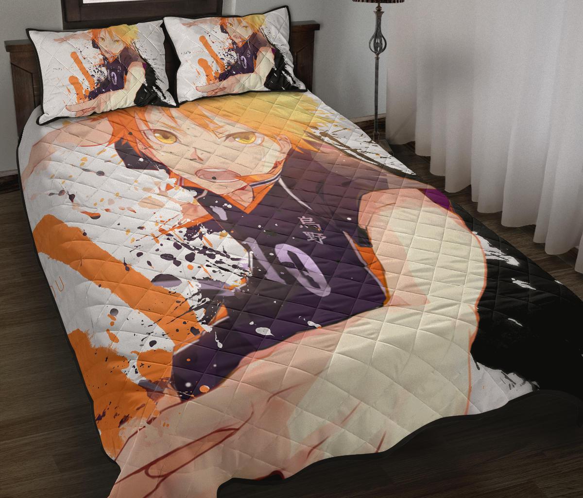 Shouyou Hinata Haikyu!! Anime Quilt Bed Set Pillow Case Amazing Decor Gift Ideas 2