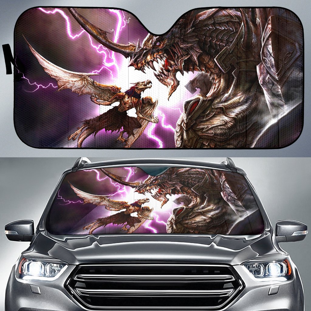 Monster Vs Armored Dragon Sun Shade Gift Ideas 2022