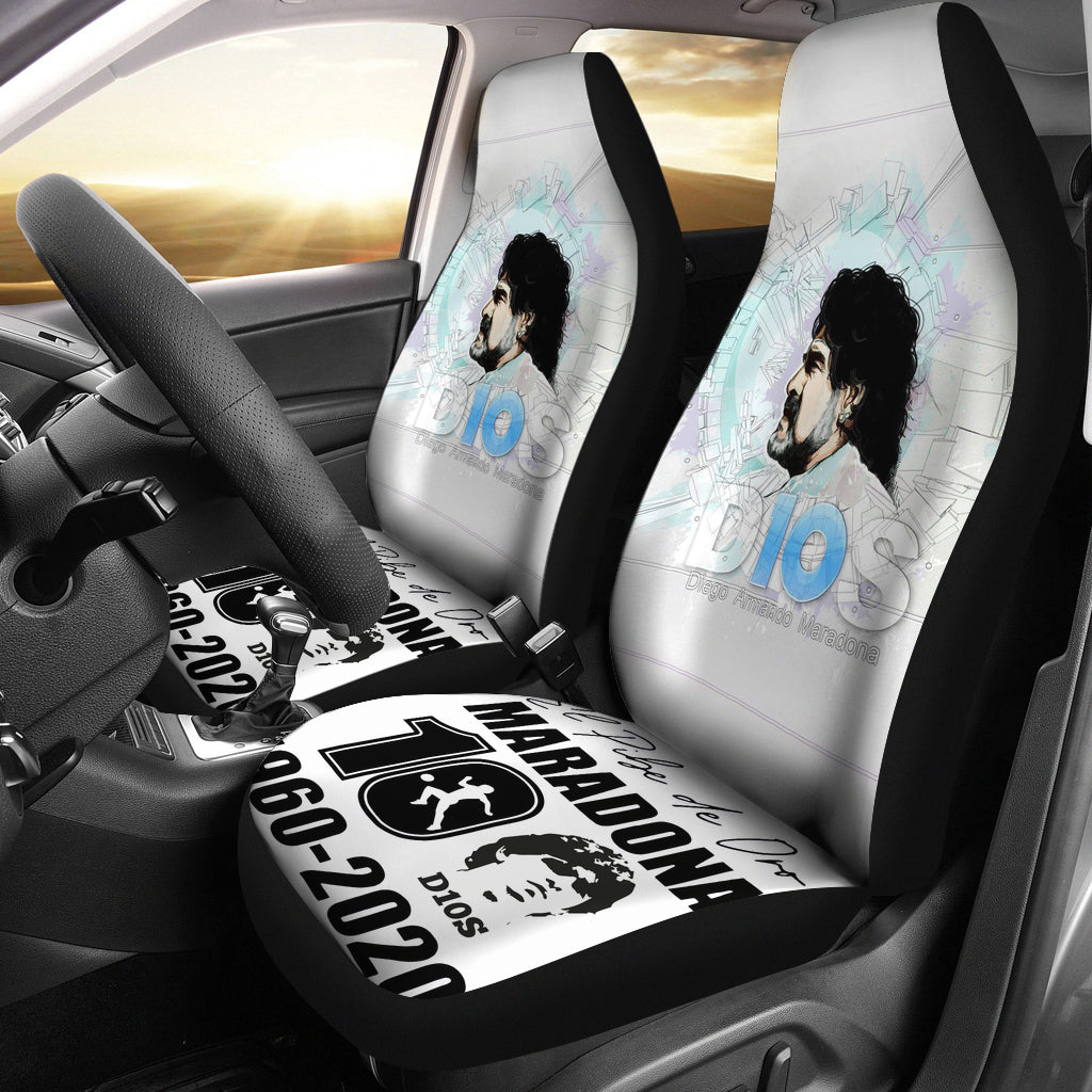 D10S Diego Armando Maradona 10 Rip 1969 2022 Car Seat Covers Gift For Fooball