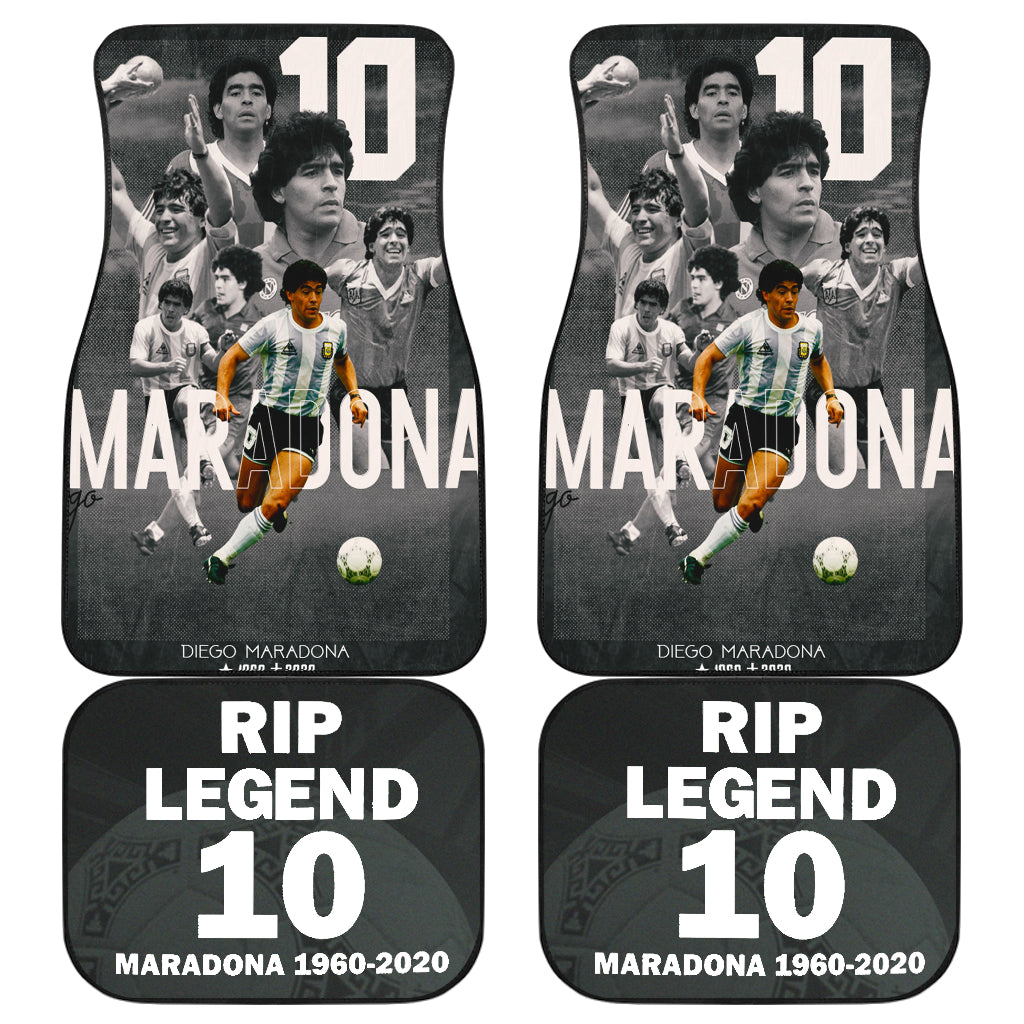 Diego Armando Maradona 10 Rip 1969 2022 45 Car Floor Mats Custom Car Accessories Car Decor 2022