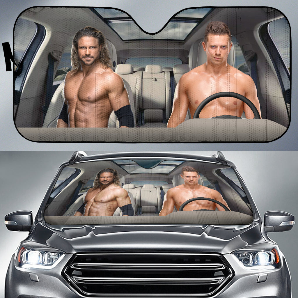 The Miz Vs John Morrison Wwe Driving Auto Sun Shade