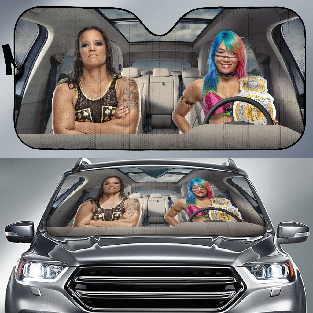 Shayna Baszler Vs Asuka Wwe Driving Auto Sun Shade