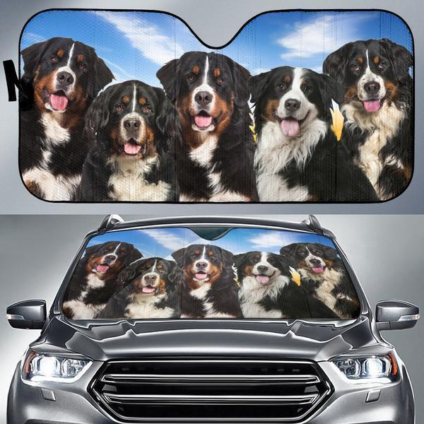 Bernese Mountain Face Auto Sun Shade Amazing Best Gift Ideas 2022