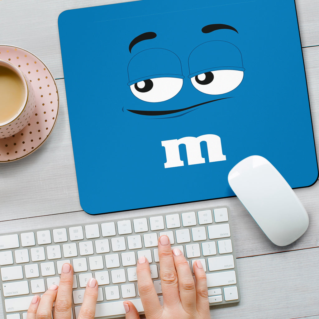 Chocolate M&M Blue Mouse Pads Office Decor Office Gift 2021