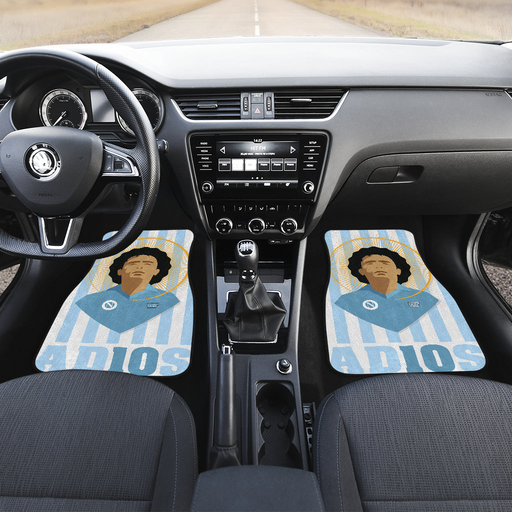 Diego Armando Maradona 10 Rip 1969 2022 3 Car Floor Mats Custom Car Accessories Car Decor 2022