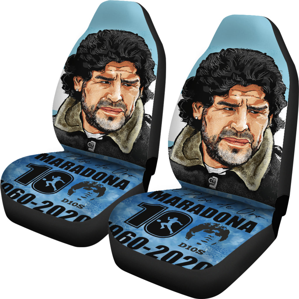 D10S Old Diego Armando Maradona 10 Rip 1969 2022 Car Seat Covers Gift For Fooball