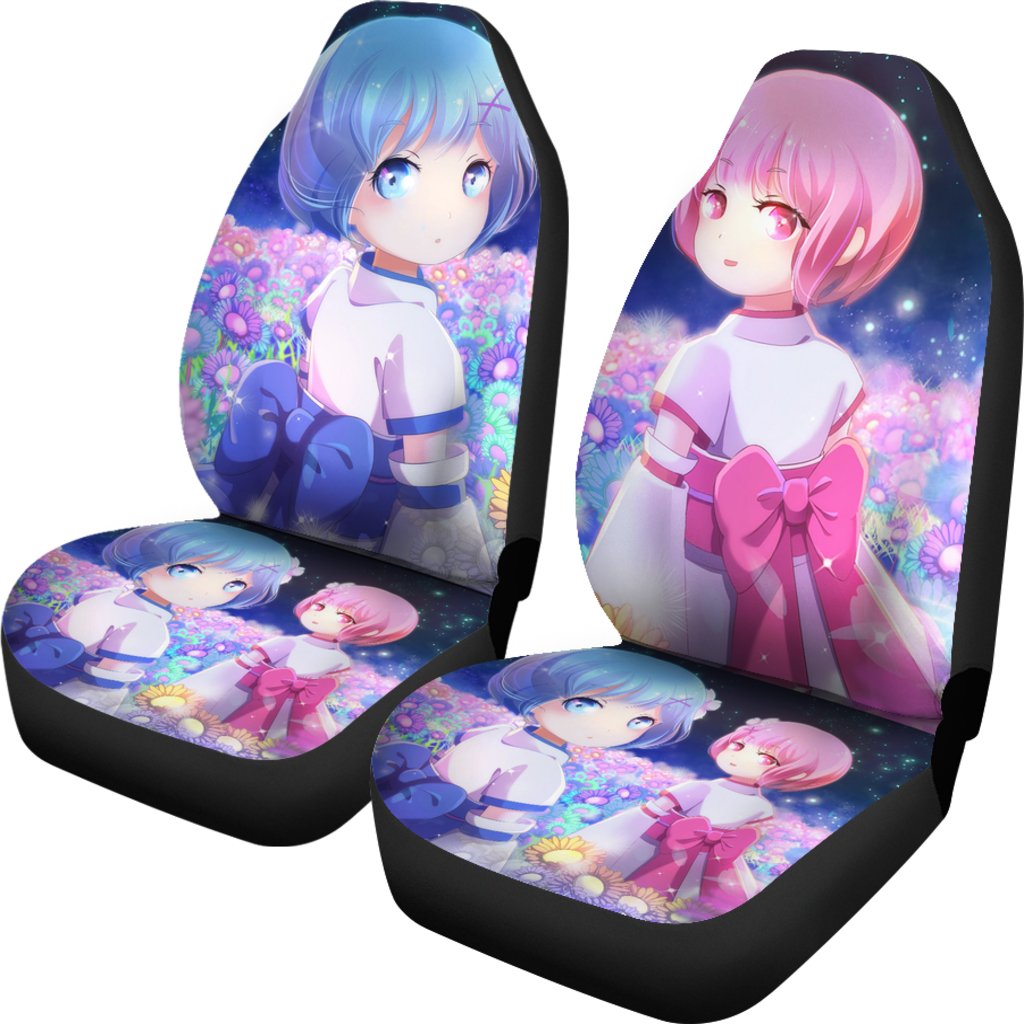 Rem And Ram Rezero Car Seat Covers 2 Amazing Best Gift Idea