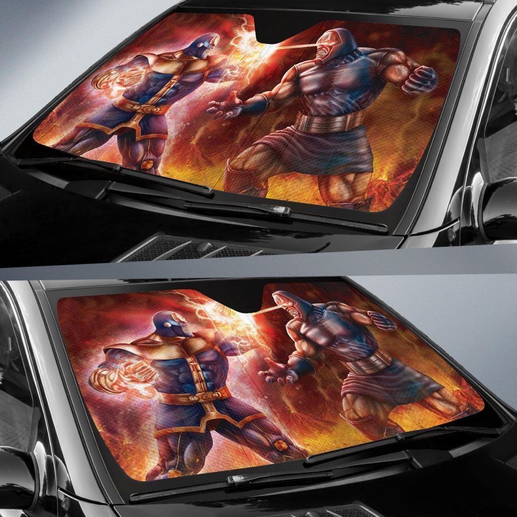 Thanos Vs Darkseid Car Sun Shades Amazing Best Gift Ideas 2022