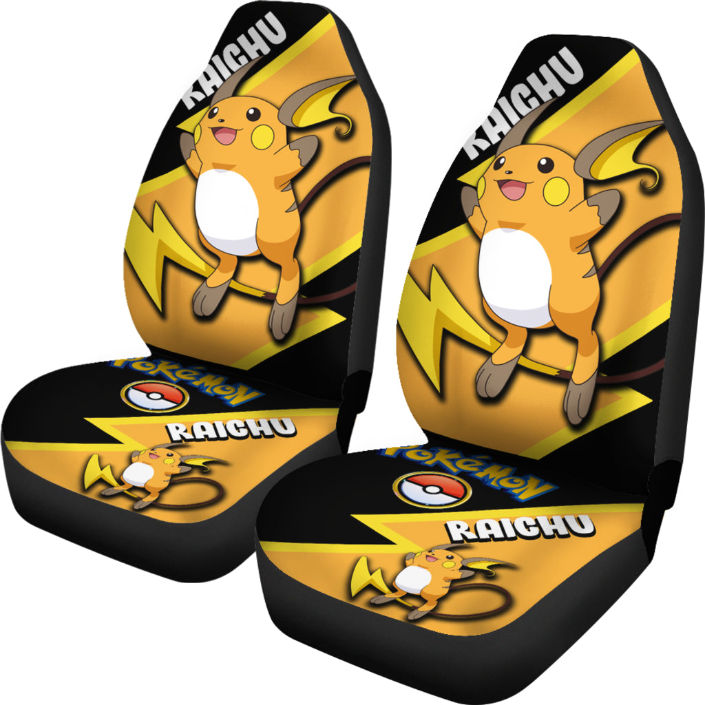 Raichu Car Seat Covers Custom Anime Pokemon Car Accessories