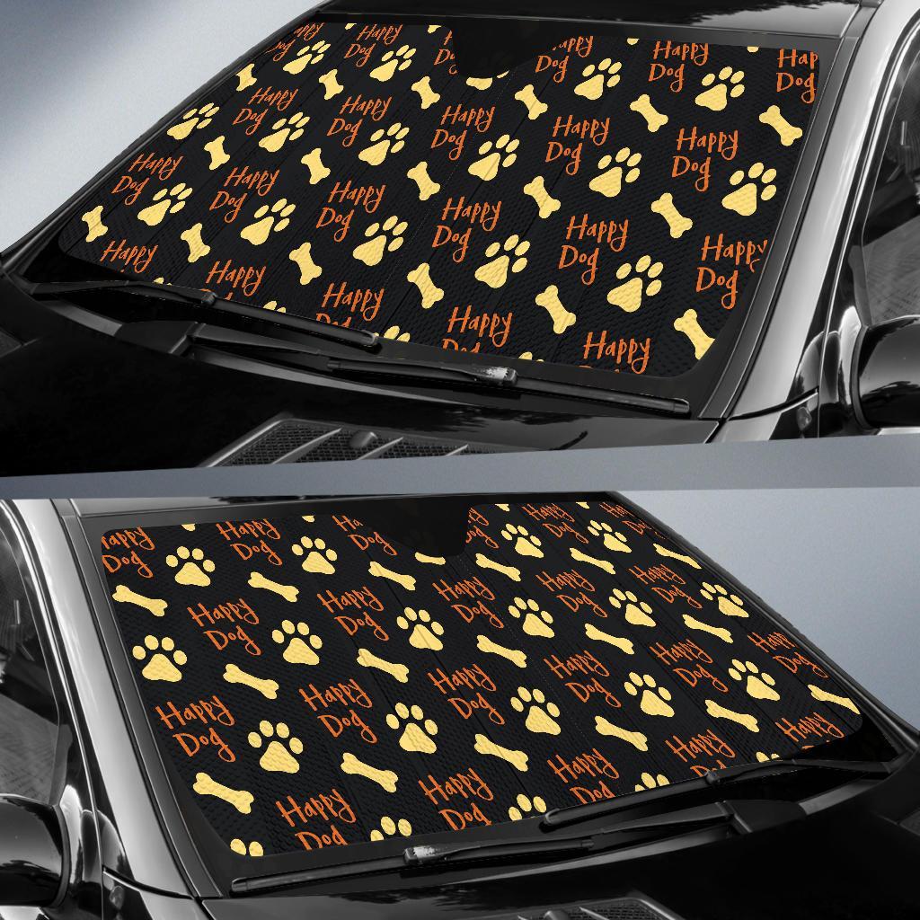 Dog Footprint Funny Auto Sun Shades Amazing Best Gift Ideas 2021