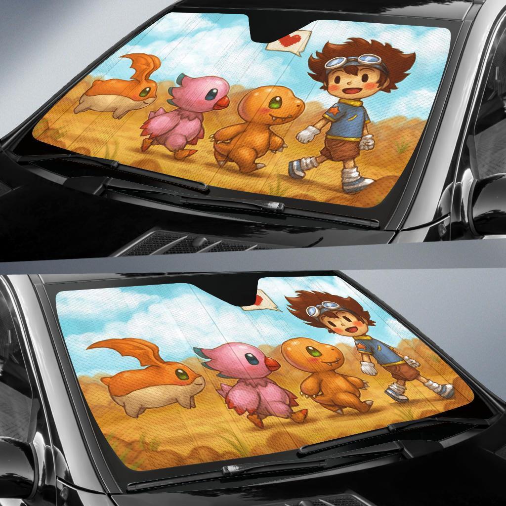 Digimon Wall Car Sun Shades Amazing Best Gift Ideas 2022