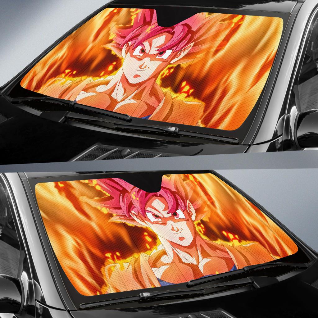 Super Saiyan God Dragon Ball Super 5K Car Sun Shade Gift Ideas 2022